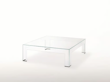 ATLANTIS - Low square crystal coffee table by Glas Italia - view 2
